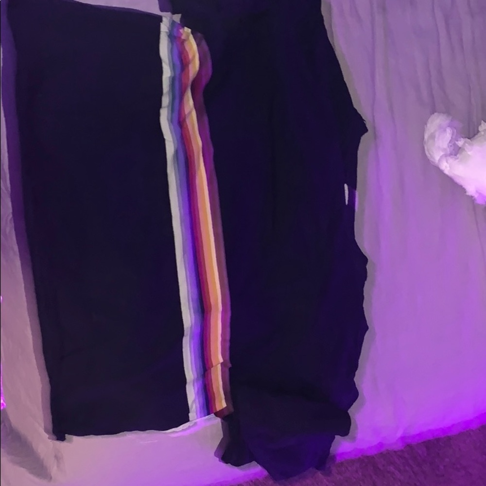 Brandy navy blue and striped long sleeve